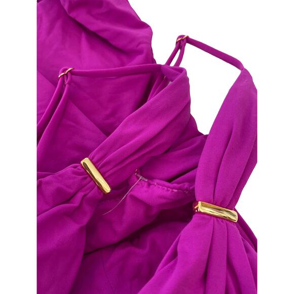 NEW Melissa Odabash Panarea One Piece Swimsuit Swimwear Viola 2 - Picture 3 of 7